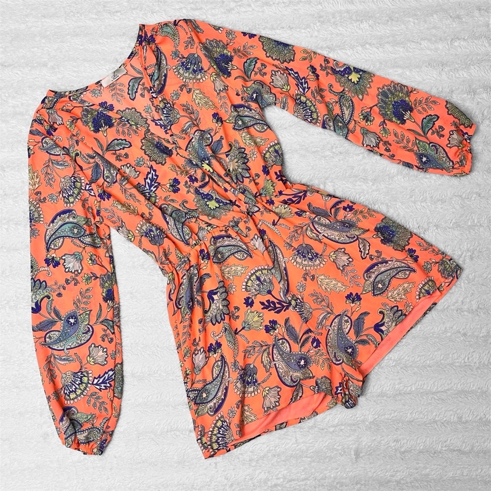 A3 Design Women’s Coral Paisley Romper